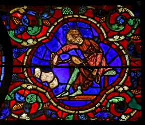 Szene aus dem Leben des heiligen Martin, Kathedrale von Chartres